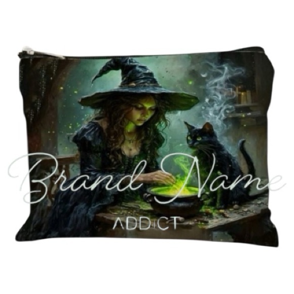 Unbranded Handbags - PRICE IS FIRM - Witch Black Cat Potion Essential Travel Cosmetic Bag